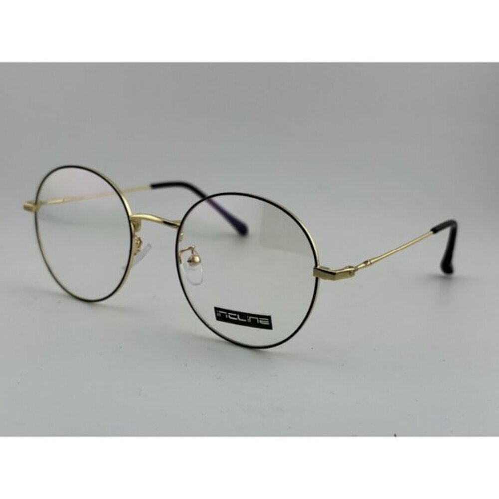 INCLINE - 9811 54-23-140 Round Gold Metal Glasses Frames